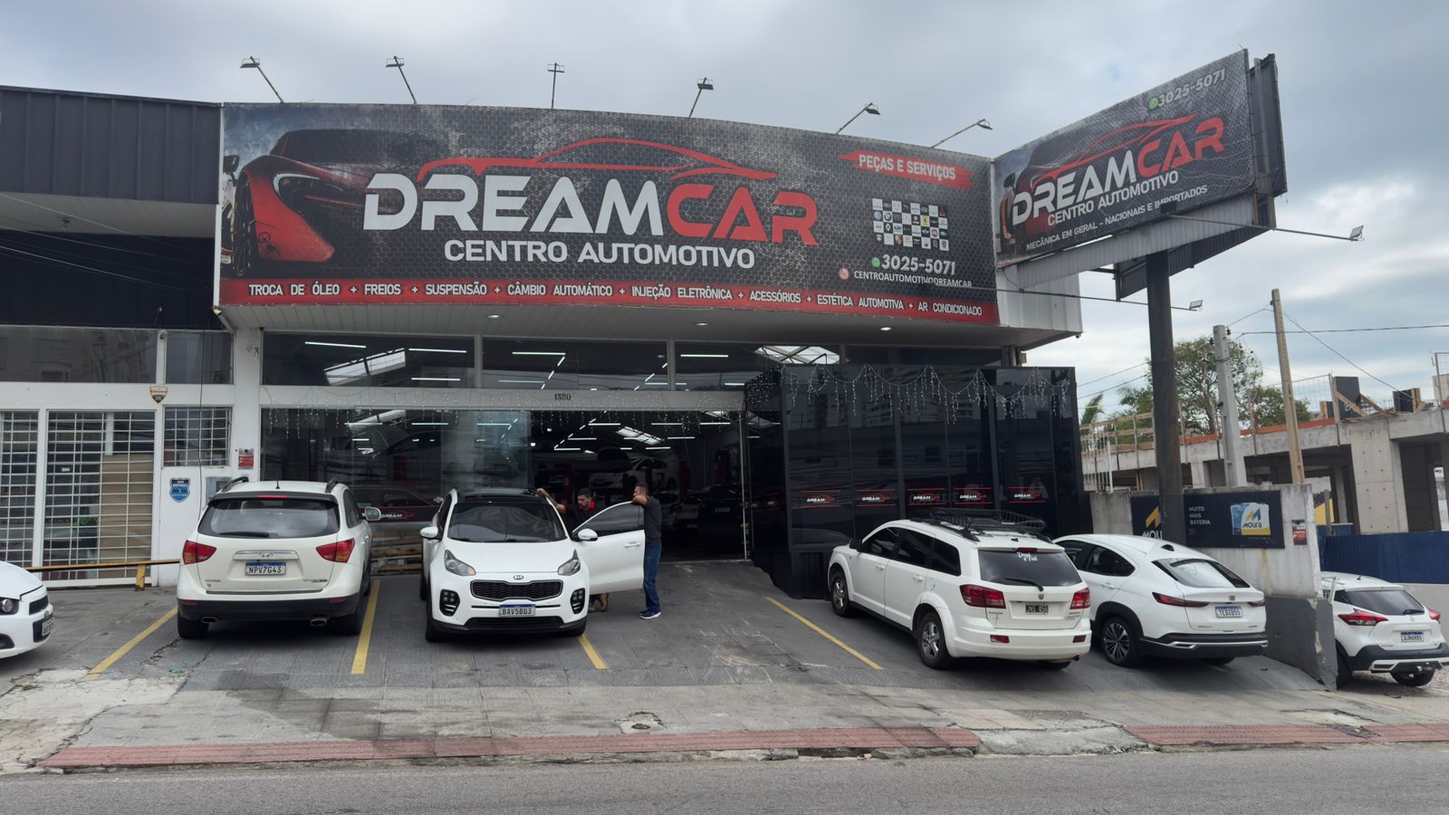Fachada da DreamCar Centro Automotivo em Florianópolis